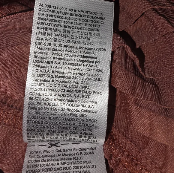 Banana Republic Tall XL Rust Pleated Long Sleeve Work Blouse Flowy‎ Business - Picture 8 of 10